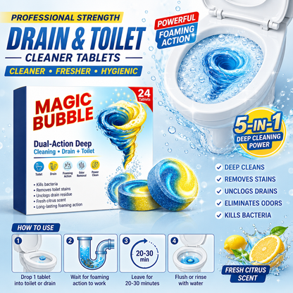 Dula Action Magic Toilet Cleaning Tablets - Pack of 24