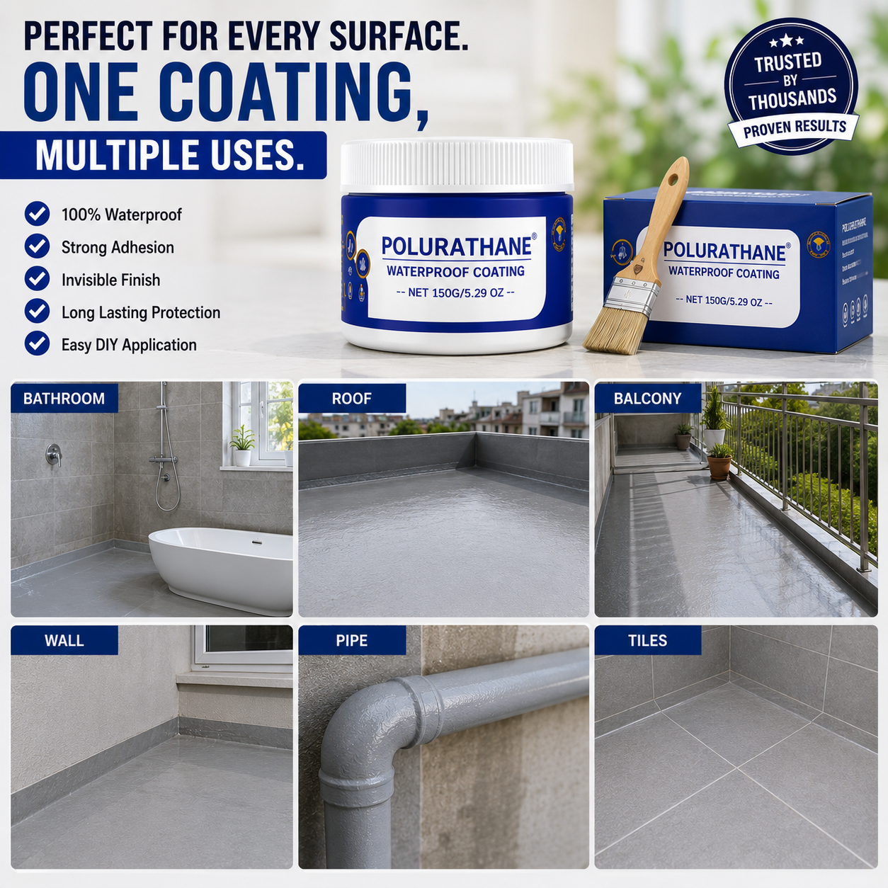 Ultra Shield™ Polyurethane Waterproof Coating (Buy 1 Get 1 Free)