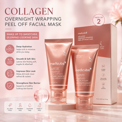 Collagen Overnight Peel-Off Facial Mask - Pack of 2
